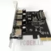 4 Ports USB 3.0 PCIe Card