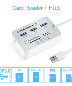 3 Port Hub + Card Reader USB 3.0