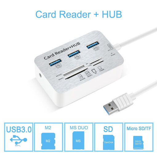 3 Port Hub + Card Reader USB 3.0