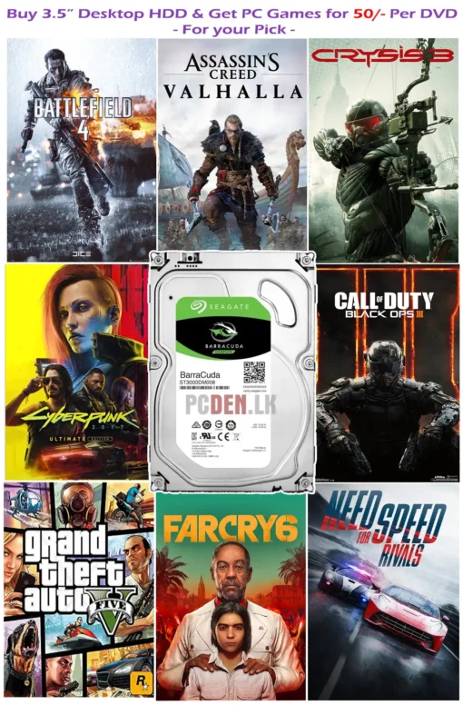 Desktop HDD + Games