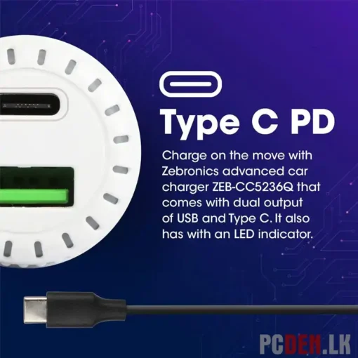 38W Dual Port USB Car PD Charger