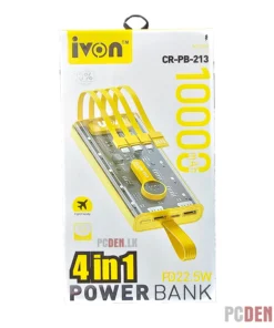 Ivon 4 in 1 Fast Charging PD Power Bank