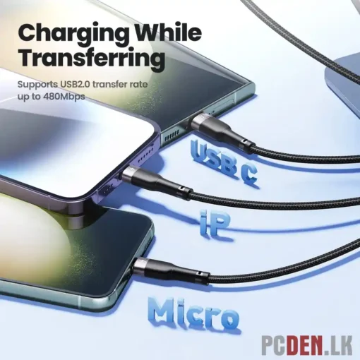 Toocki 3 in 1 USB Cable
