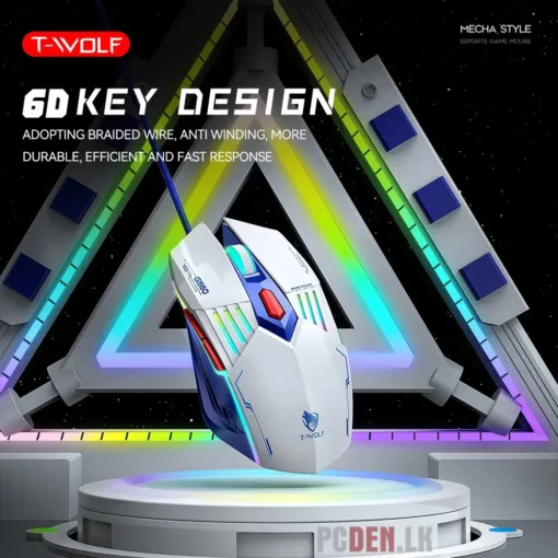 T-WOLF G560 Wired RGB Gaming Mouse