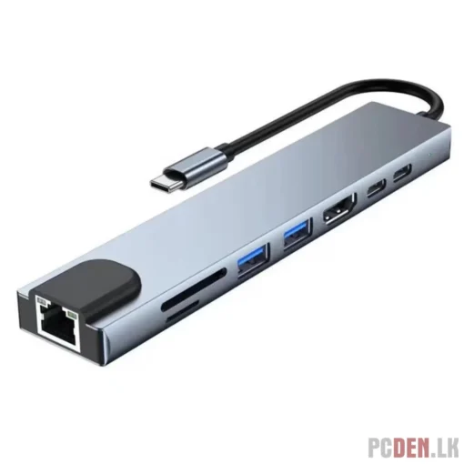 8 in 1 Multi-Functional USB Type-C Hub