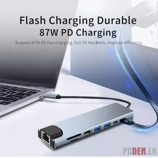 8 in 1 Multi-Functional USB Type-C Hub