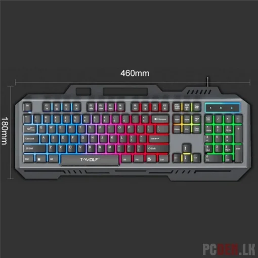T-WOLF T16 Wired Gaming Keyboard