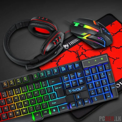 T-WOLF TF800 4 In 1 Gaming Accessories Pack