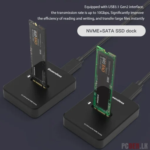 M.2 NVMe / NGFF Supported USB 3.1 Gen 2 Solid State Drive Docking Station
