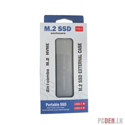 2 in 1 M.2 NVME/NGFF External SSD Enclosure