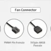 ARGB 120mm Reverse Blade Computer Case Fan Connectors