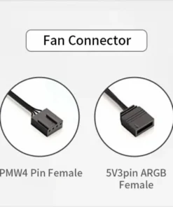 ARGB 120mm Reverse Blade Computer Case Fan Connectors