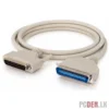 DB25 Parallel Printer Male to Female Cable